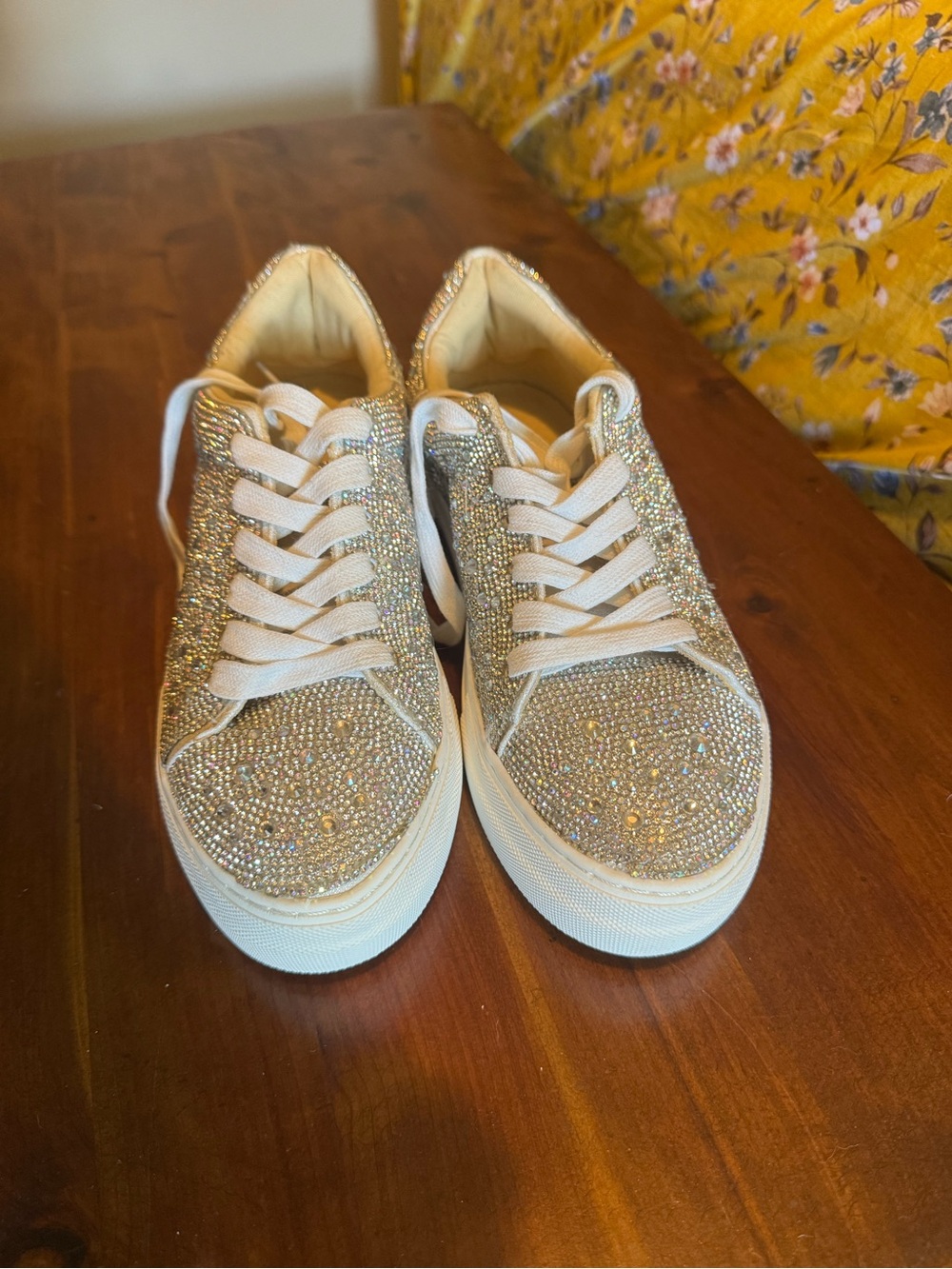 Betsey Johnson jewel sneakers women’s 7.5 fits like an 8
